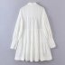 embroidered stand collar lantern sleeve short dress nihaostyles wholesale clothing NSAM81935