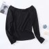 women s exposed shoulder T-shirt nihaostyles wholesale clothing NSAM81937