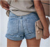 summer ripped pocket denim shorts nihaostyles wholesale clothing NSJRM81943