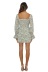 V-neck digital print short dress nihaostyles wholesale clothing NSJRM81946
