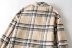 Retro Plaid Drop Shoulder Coat Jacket nihaostyles wholesale clothing NSAM81981