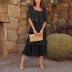 women s square neck lantern sleeve stitching dress nihaostyles wholesale clothing NSZH82016