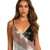 autumn women s deep V sling hit color sequin dress nihaostyles wholesale clothing NSYMA82029