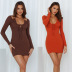 autumn slim backless sling knitted dress nihaostyles wholesale clothing NSJRM82048