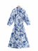 early autumn women s print poplin long lapel shirt dress nihaostyles wholesale clothing NSAM82059