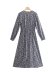long-sleeved print receiving waist dress nihaostyles wholesale clothing NSAM82060