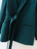 women s irregular green long coat nihaostyles wholesale clothing NSAM82064