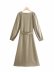 early autumn women s assembly belt midi dress nihaostyles wholesale clothing NSAM82069