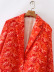 blazer estampado naranja para mujer nihaostyles ropa al por mayor NSAM82075