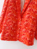 women s orange printing blazer nihaostyles wholesale clothing NSAM82075