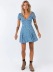 summer women s mid-waist V-neck floral dress nihaostyles wholesale clothing NSJRM82105