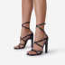  square toe cross strap high-heeled sandals nihaostyles wholesale clothing NSSO82153
