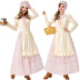 Halloween cosplay Granny Wolf  Pastry Chef  Pastoral Maid Floral Dress nihaostyles wholesale halloween costumes NSPIS82182