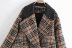 autumn and winter retro plaid stitching jacket coat nihaostyles wholesale clothing NSAM82197