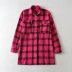 double-sided casual plaid with pocket long shirt nihaostyles wholesale clothing NSAM82206