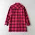 double-sided casual plaid with pocket long shirt nihaostyles wholesale clothing NSAM82206