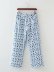 print straight casual pants nihaostyles wholesale clothing NSAM82215