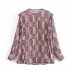 retro round neck print single-breasted casual shirt nihaostyles wholesale clothing NSAM82216