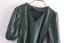 summer V-neck thin imitation leather lace up dress nihaostyles wholesale clothing NSAM82217