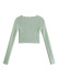 V-neck slim knitted short sweater nihaostyles wholesale clothing NSAM82246