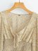 autumn v neck lace up lantern sleeve chiffon shirt nihaostyles wholesale clothing NSAM82250
