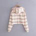 autumn striped hooded sweater nihaostyles wholesale clothing NSAM82258