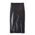 autumn imitation leather straight package hip skirt nihaostyles wholesale clothing NSAM82261