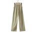 autumn high waist strap straight wide-leg pants nihaostyles wholesale clothing NSAM82263