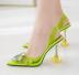 Pointed Toe High Heel Shallow Mouth Transparent Sandals NSSO82272