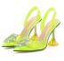 Pointed Toe High Heel Shallow Mouth Transparent Sandals NSSO82272