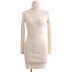 autumn high neck slim knitted sweater dress nihaostyles wholesale clothing NSAM82292