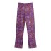 print flared split casual pants nihaostyles wholesale clothing NSAM82326