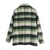 autumn plaid woolen jacket nihaostyles wholesale clothing NSAM82327