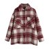 plaid woolen coat nihaostyles clothing wholesale NSAM82344