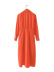 vestido con abertura plisada con cuello en V naranja nihaostyles ropa al por mayor NSAM82356