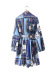 single-breasted printed shirt dress with belt nihaostyles clothing wholesale NSAM82359