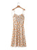 lemon print lace sling front slit midi dress nihaostyles clothing wholesale NSAM82362