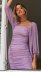 purple wrinkle print dress nihaostyles clothing wholesale NSAM82415