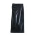 autumn imitation leather straight skirt package hip half-length skirt nihaostyles wholesale clothing NSAM82456
