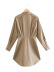 autumn single breasted shirt dress nihaostyles wholesale clothing NSAM82494
