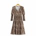  V-neck long-sleeved print dress nihaostyles wholesale clothing NSAM82526