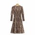  V-neck long-sleeved print dress nihaostyles wholesale clothing NSAM82526