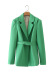 green blazer with belt nihaostyles wholesale clothing NSAM82546