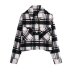 autumn plaid short shirt jacket nihaostyles wholesale clothing NSAM82562