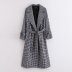 houndstooth woolen jacket nihaostyles clothing wholesale NSAM82631