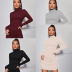autumn and winter solid color high-neck sweater dress nihaostyles wholesale clothing NSXIA83515