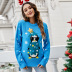 round neck long-sleeved sequined pullover animal sweater nihaostyles wholesale Christmas costumes NSYH82646
