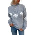 Half High Neck Snowflake Pattern Sweater NSMMY82652