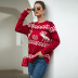  Snowflake and Deer Jacquard sweater nihaostyles wholesale Christmas costumes NSMMY82657