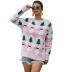 Christmas Tree Snowman Jacquard Sweater NSMMY82663